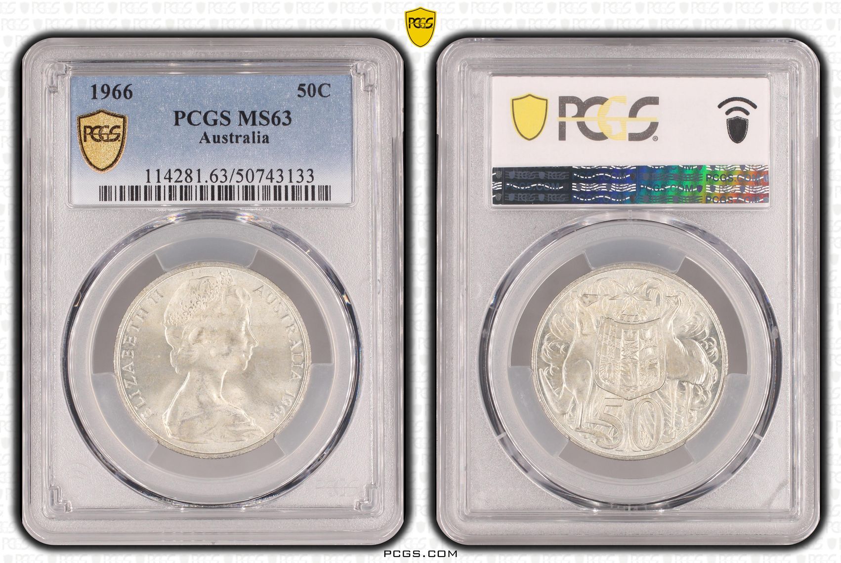 Fifty Cent, 1966, PCGS MS63