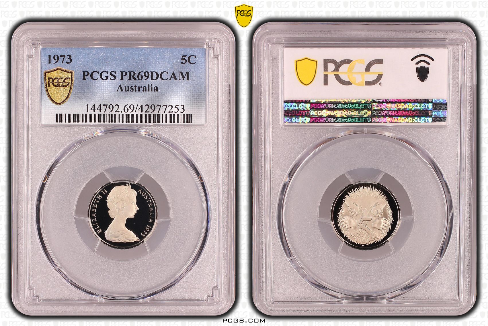 1973 Australia Five Cent, 5c PCGS - PR69DCAM -253