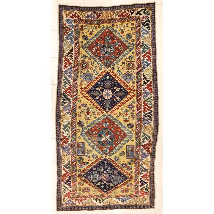 Antique Caucasian Kuba Oriental Rug