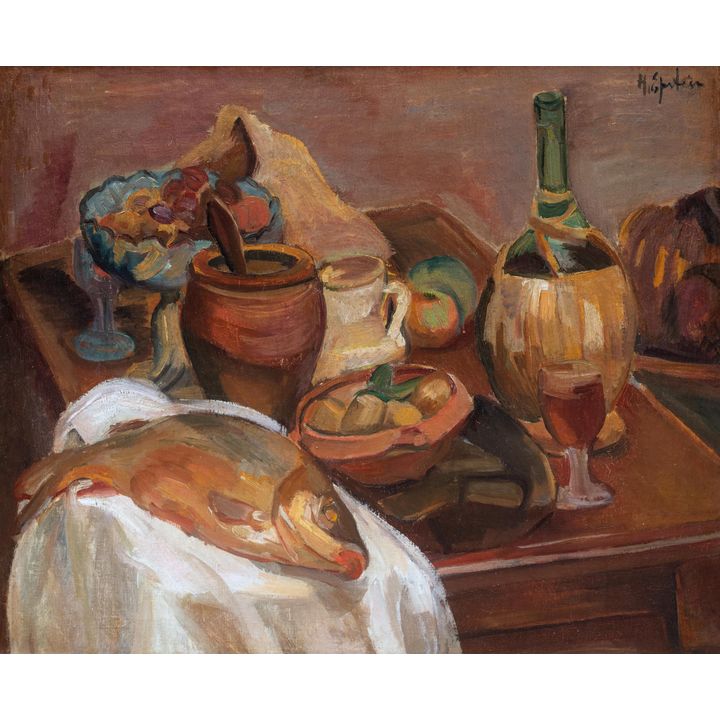 Henryk Epstein | Martwa natura z rybą