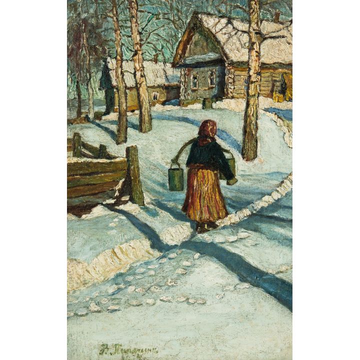 1867-1930
- MN-naśladowca Mikhaila Germasheva | Powrót niosącej wodę, 1914 r.