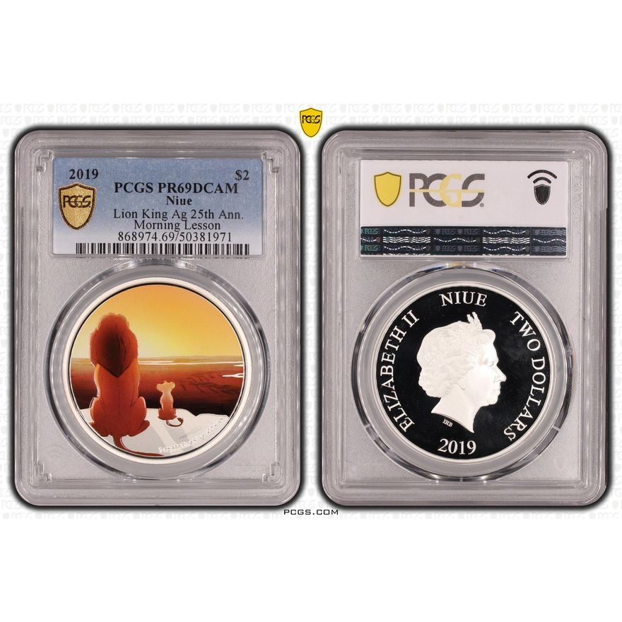 Niue, Lion King Silver 25th Anniversary, Two Dollar, 2019, PCGS PR69DCAM