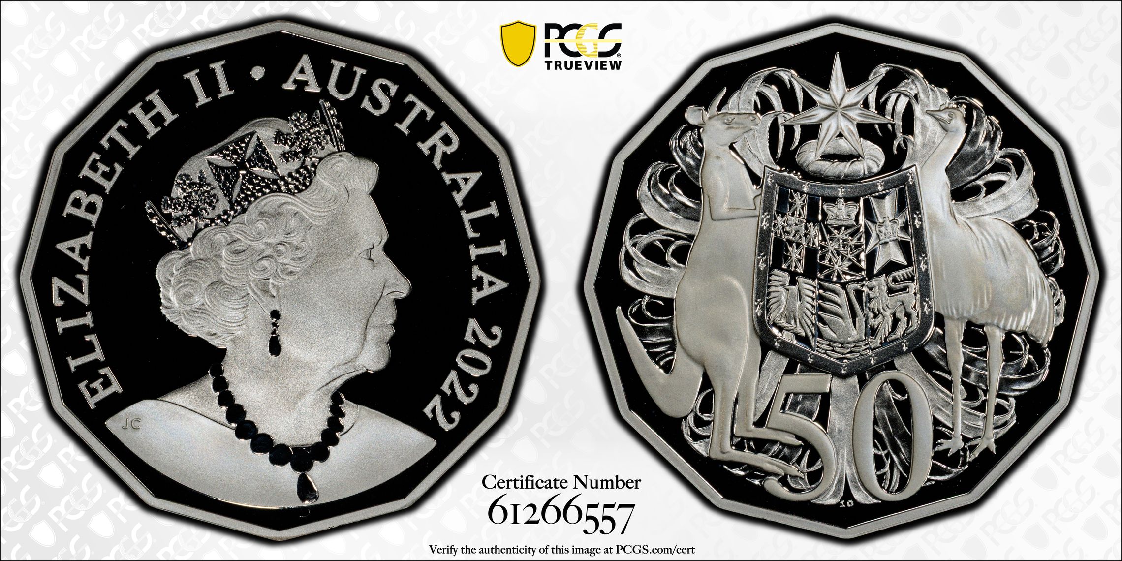 Silver, POP 3/0, Fifty Cent, 2022, PCGS PR70DCAM