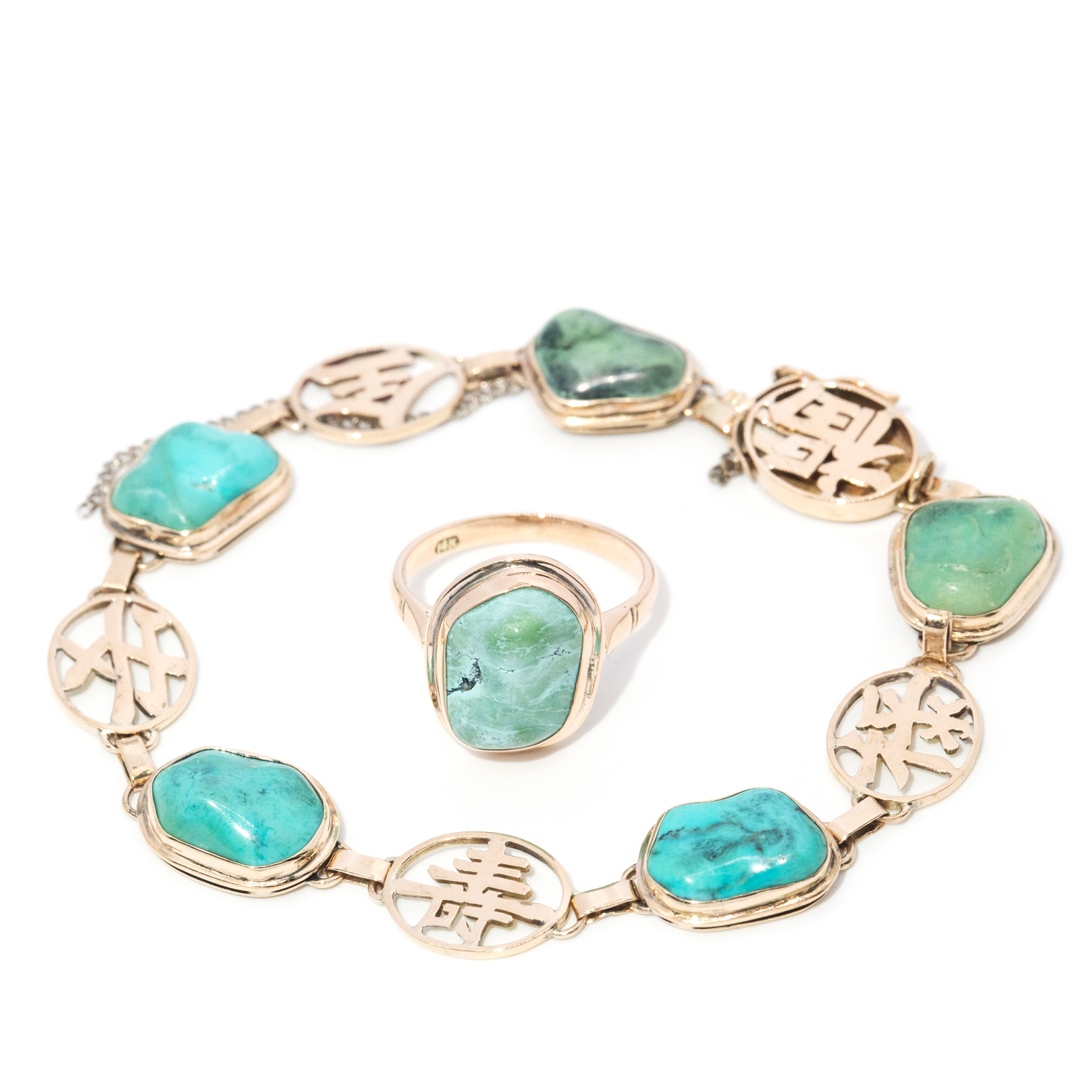 Ring & Bracelet Set in 14ct Gold