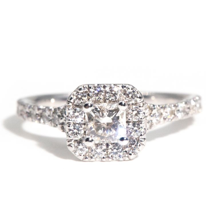 0.68 Carat Diamond Platinum Ring