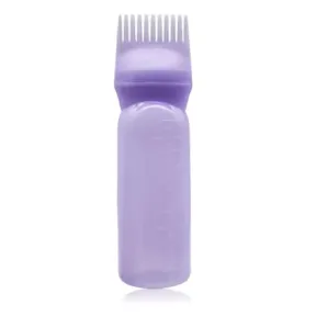 Root Comb Applicator Bottle for Hair and Scalp Treatment Purple |