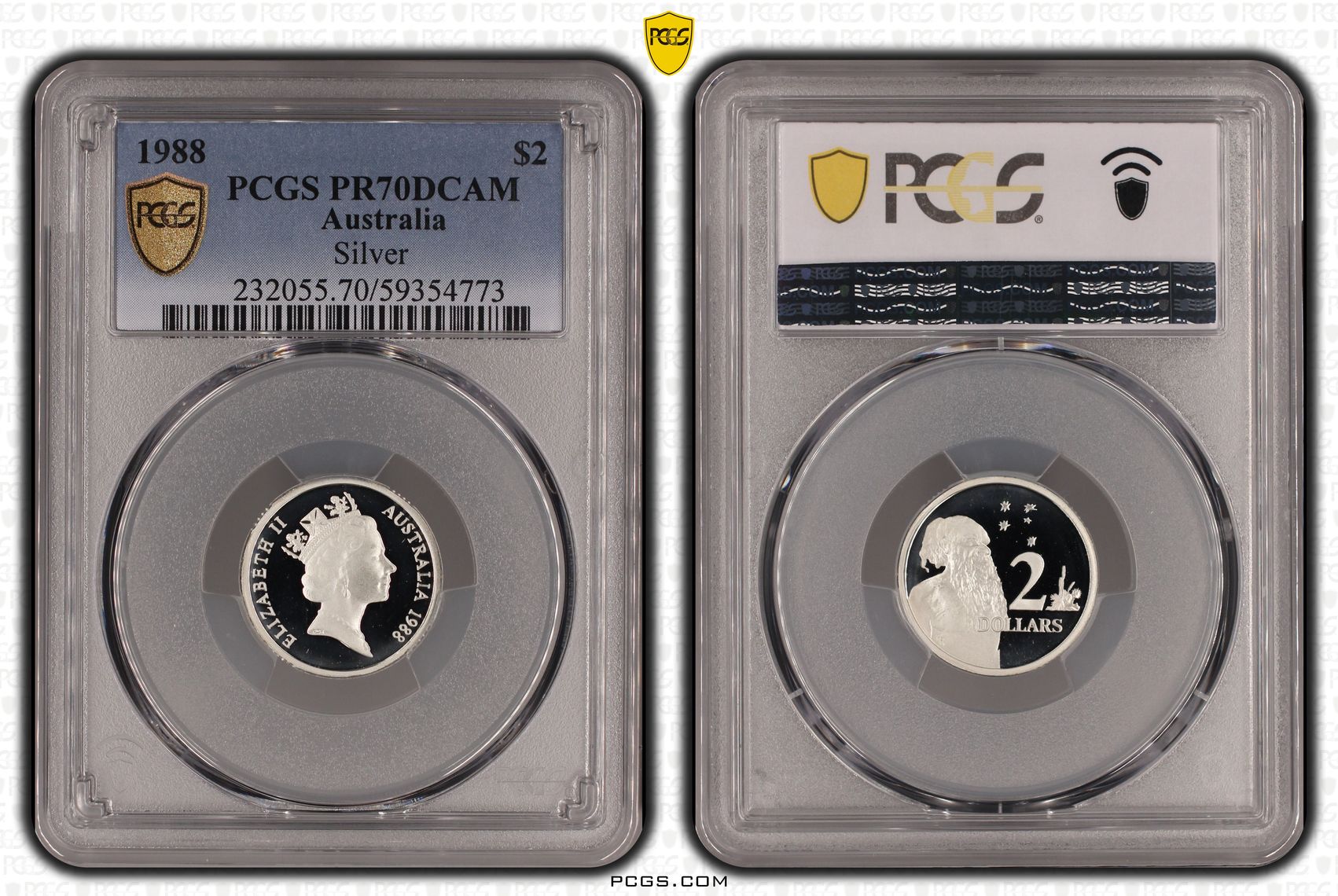 Silver, Two Dollars, 1988, PCGS PR70DCAM