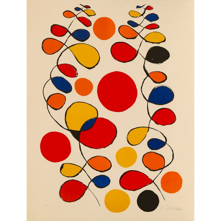 Manner of Alexander Calder ''Variations #1'' Signed Lithograph