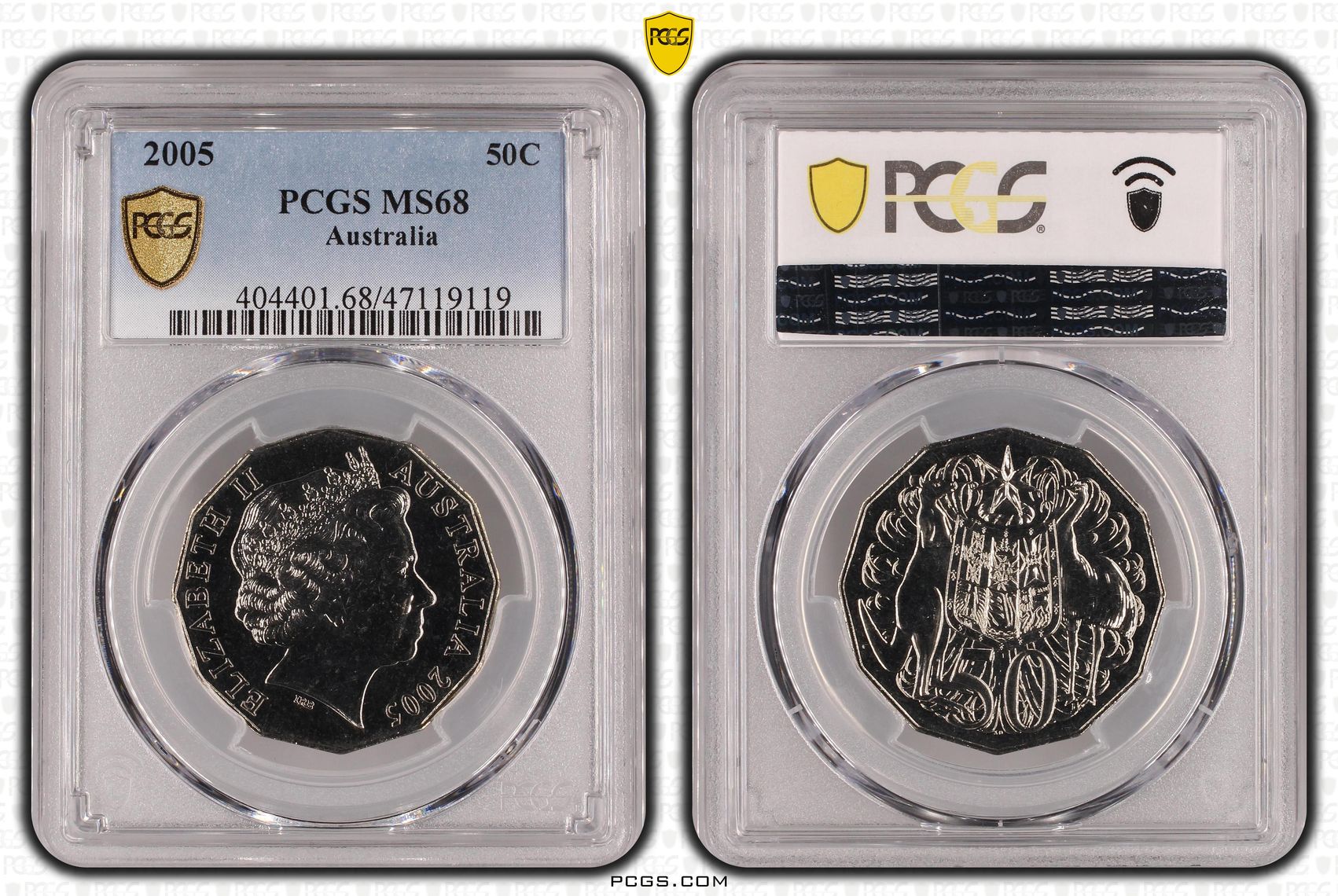 Fifty Cent, 2005, PCGS MS68
