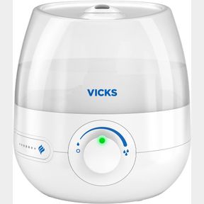 VICKS MINI FILTER FREE COOL MIST HUMIDIFIER, SMALL ROOM VARIABLE MIST CONTROL WORKS WITH VICKS VAPOPADS