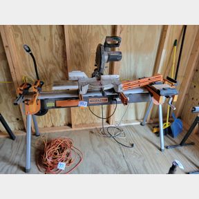 Craftsman Miter Saw and Port-a-Mate Work stand