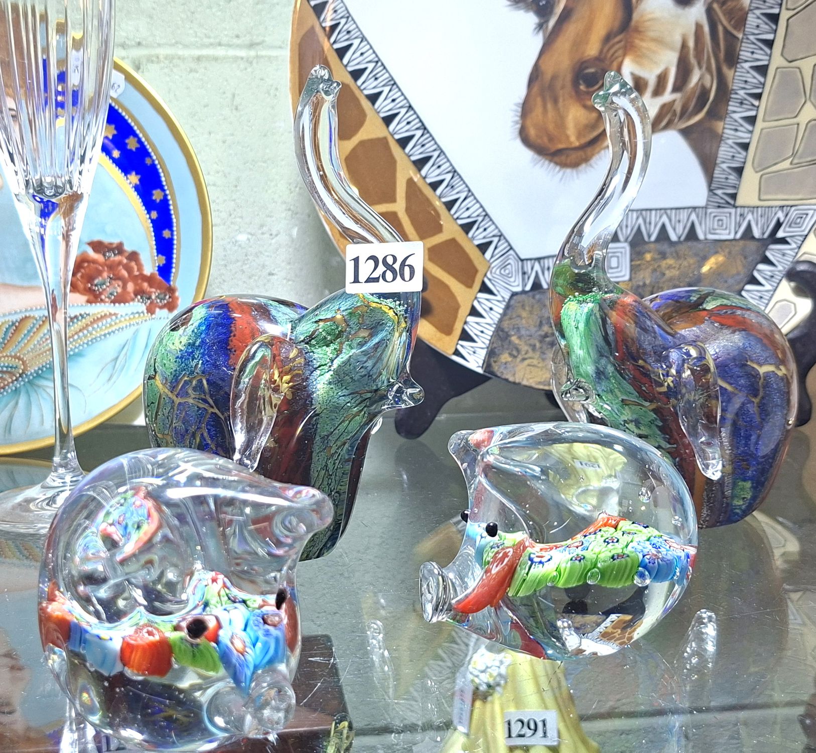 1286 · ART GLASS PAPERWEIGHTS