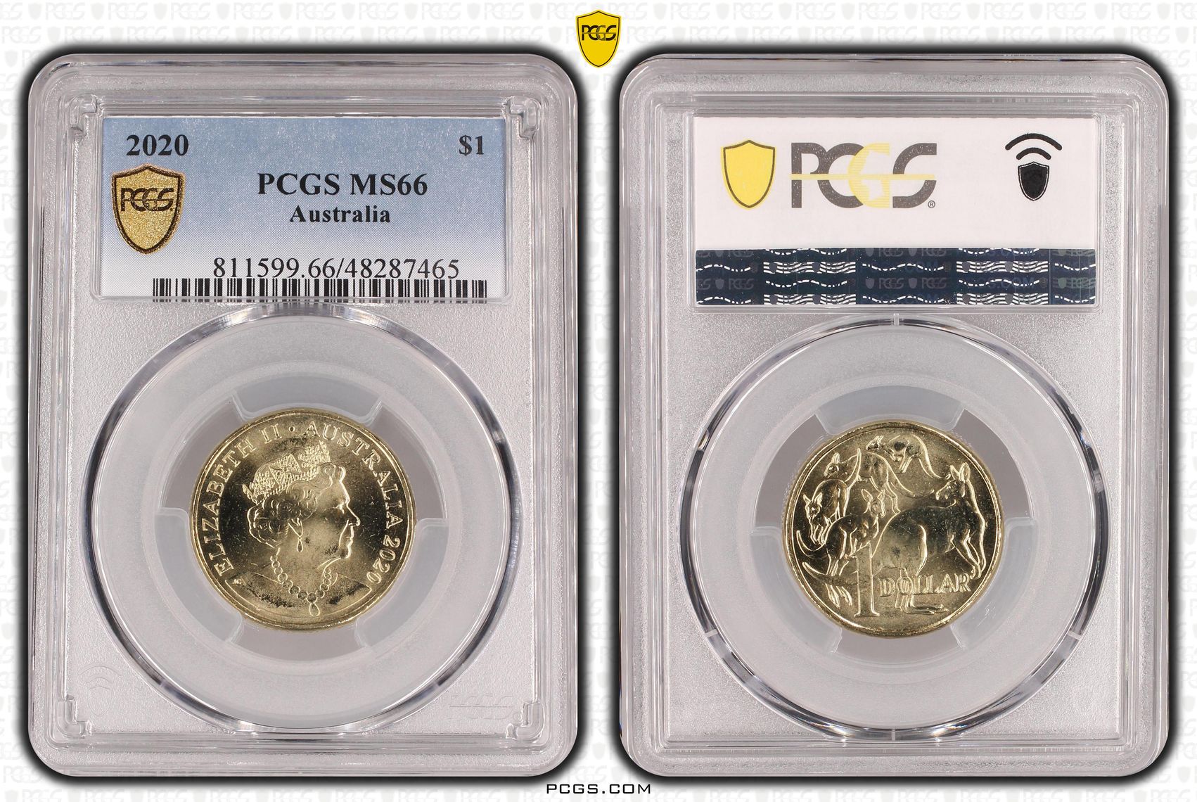 263 · Elizabeth II, One Dollar, 2020, PCGS MS66