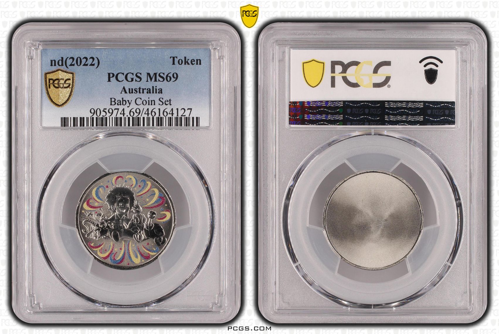 Elizabeth II, Baby Coin Set POP 69/0, Token, 2022, PCGS MS69