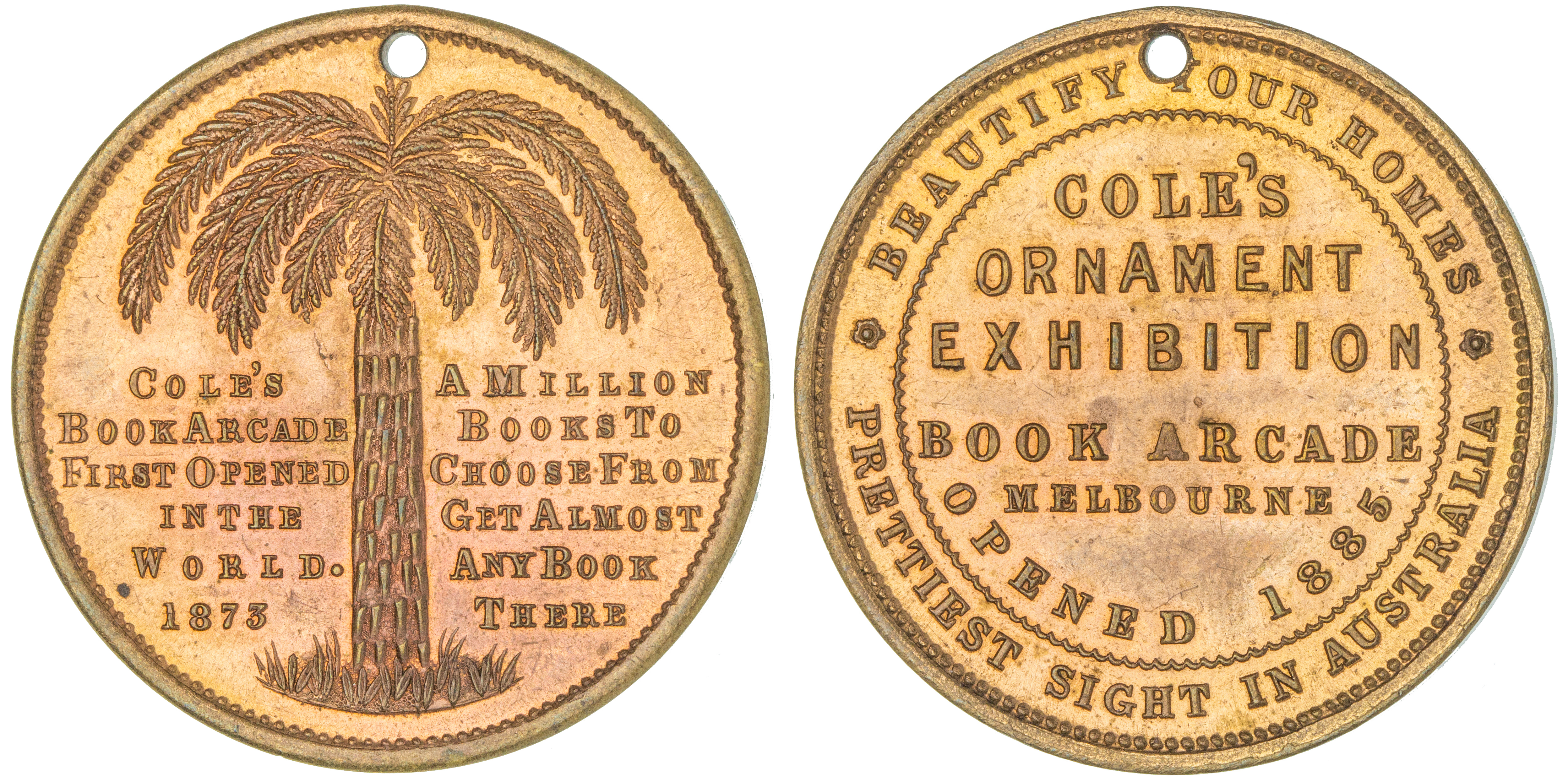 E. W. Cole, Coles Book Arcade, Melbourne, CHU