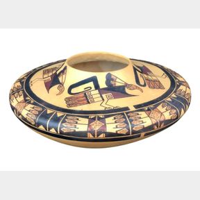 Exquisite Jeddito Style Pot By Michael Hawley