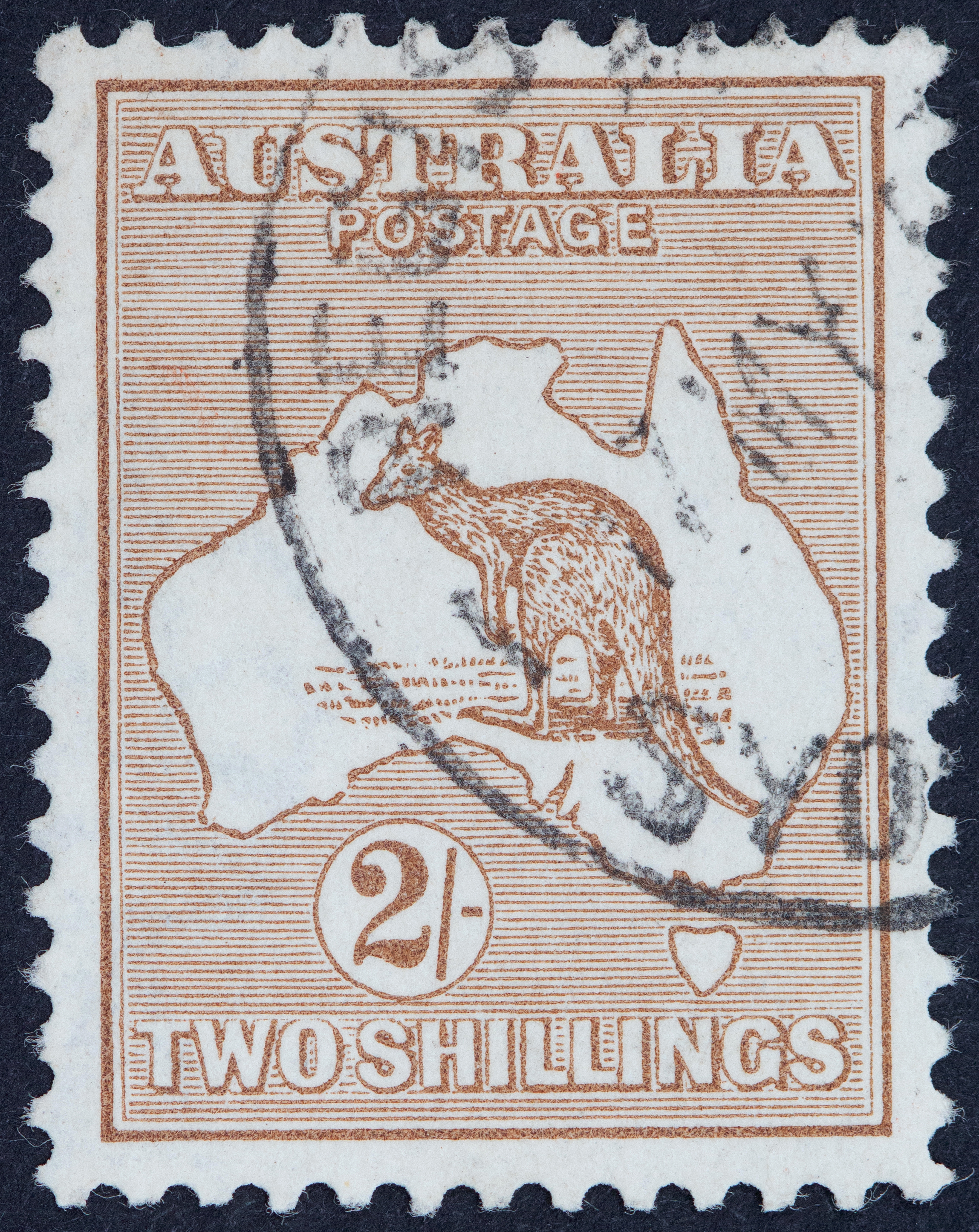 327 · Second Watermark, Two Shillings, 1915, Fine