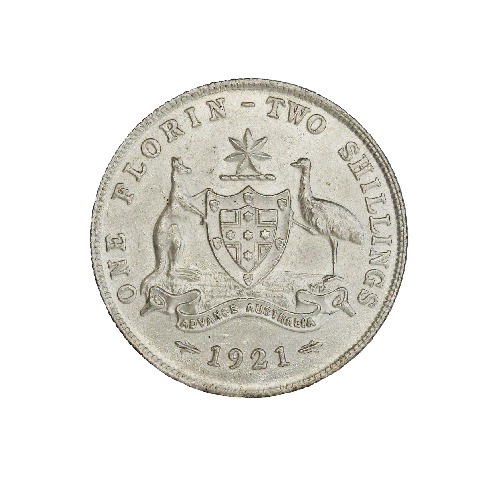 George V, Florin, 1921, CHU