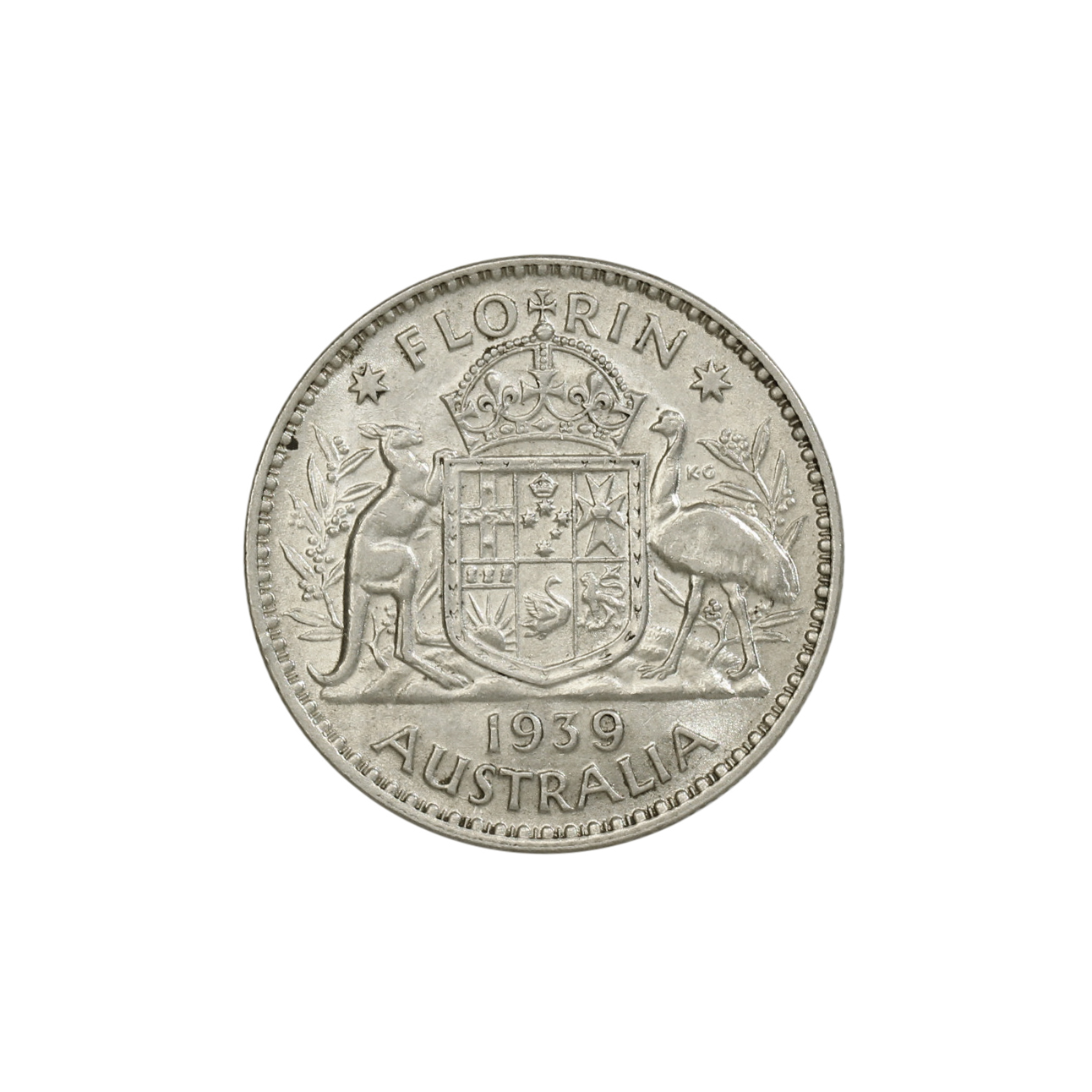 1090. · George VI, Florin, 1939, EF