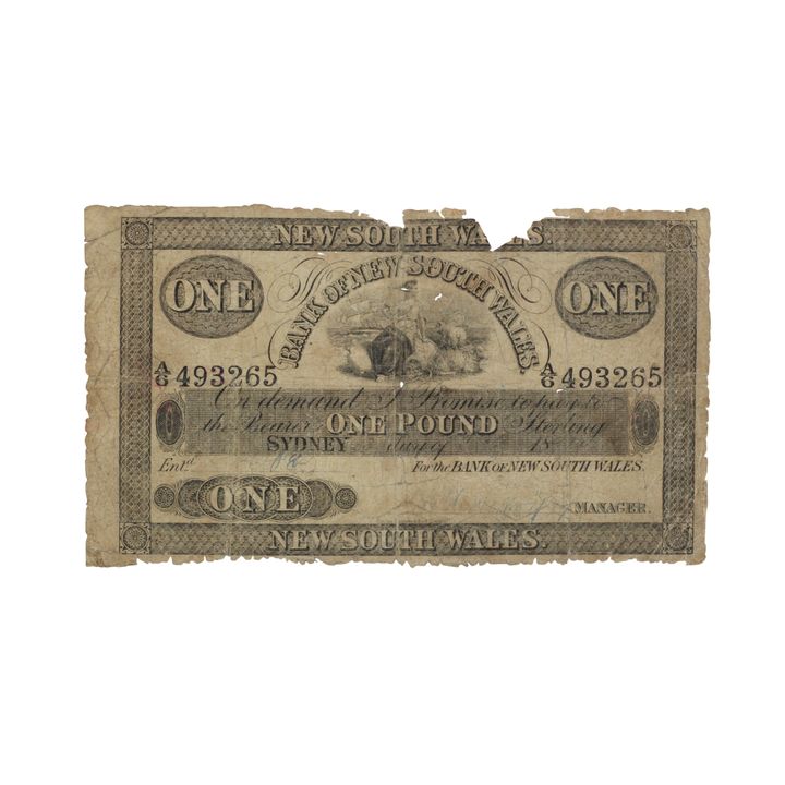 Bank of New South Wales, One Pound, VG