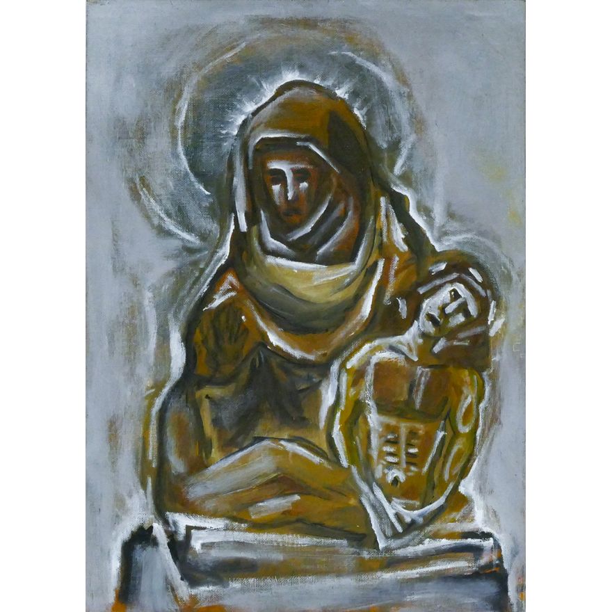 Neil Meitzler ''The Lamentation'' 1998 Oil on Canvas Board
