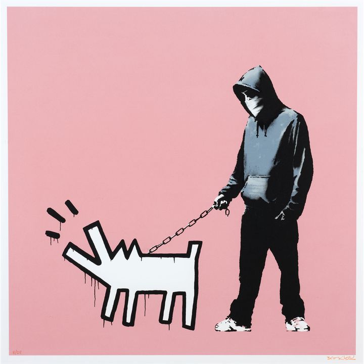 Banksy 'Choose Your Weapon (Dark Orange)'