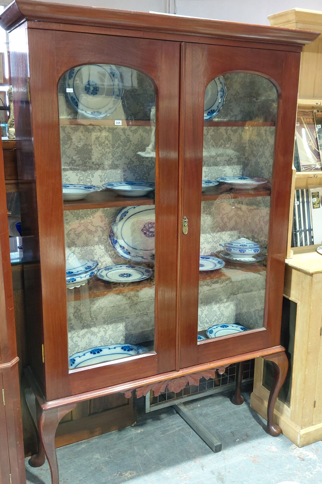 168 · VICTORIAN STYLE DISPLAY CABINET
