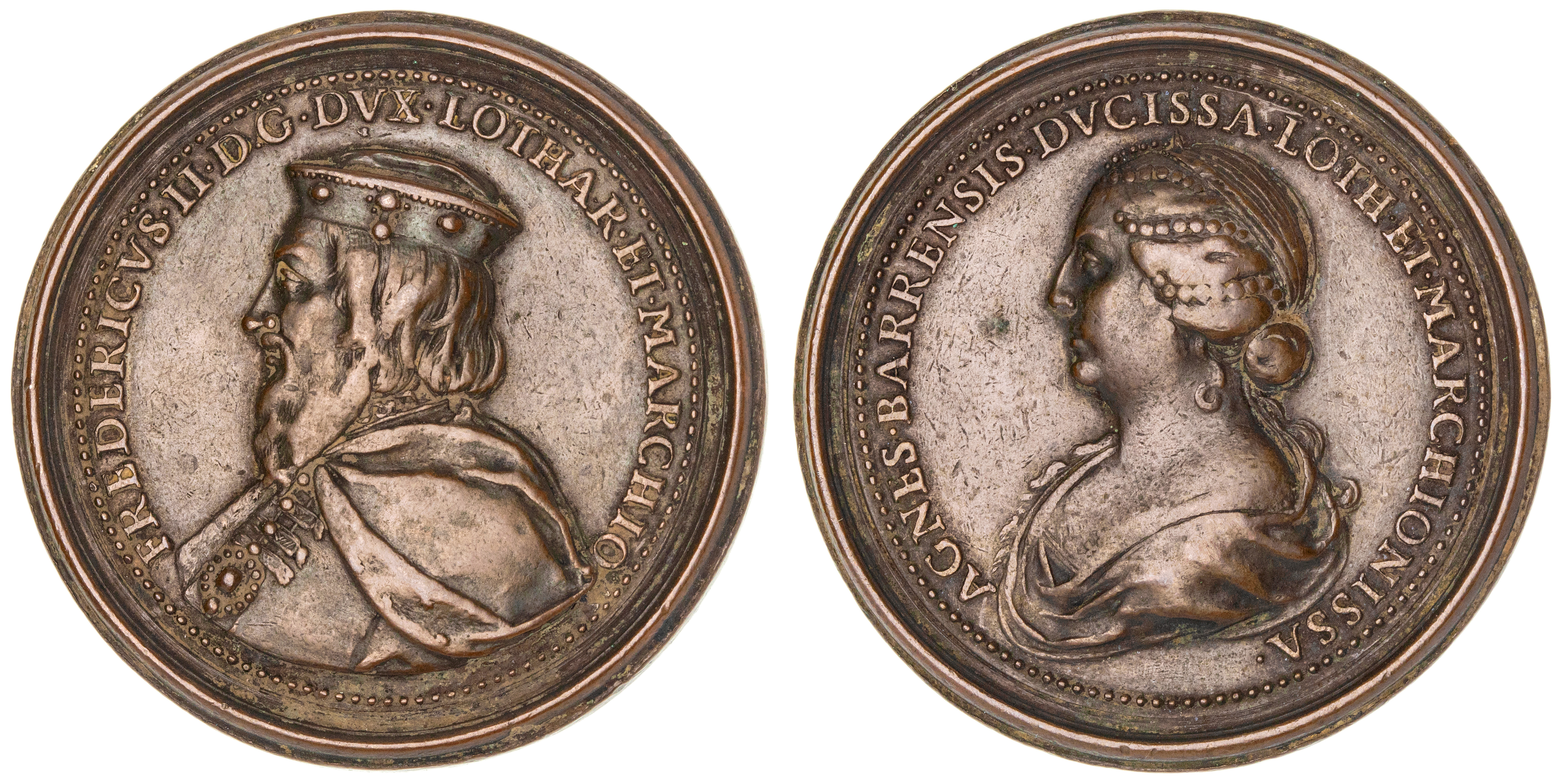 France, Lorraine, Portrait Medal, c.1850, gVF