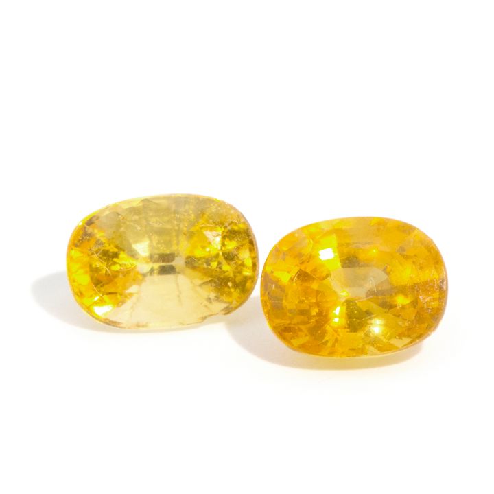 6.26 Carats of Yellow Sapphires