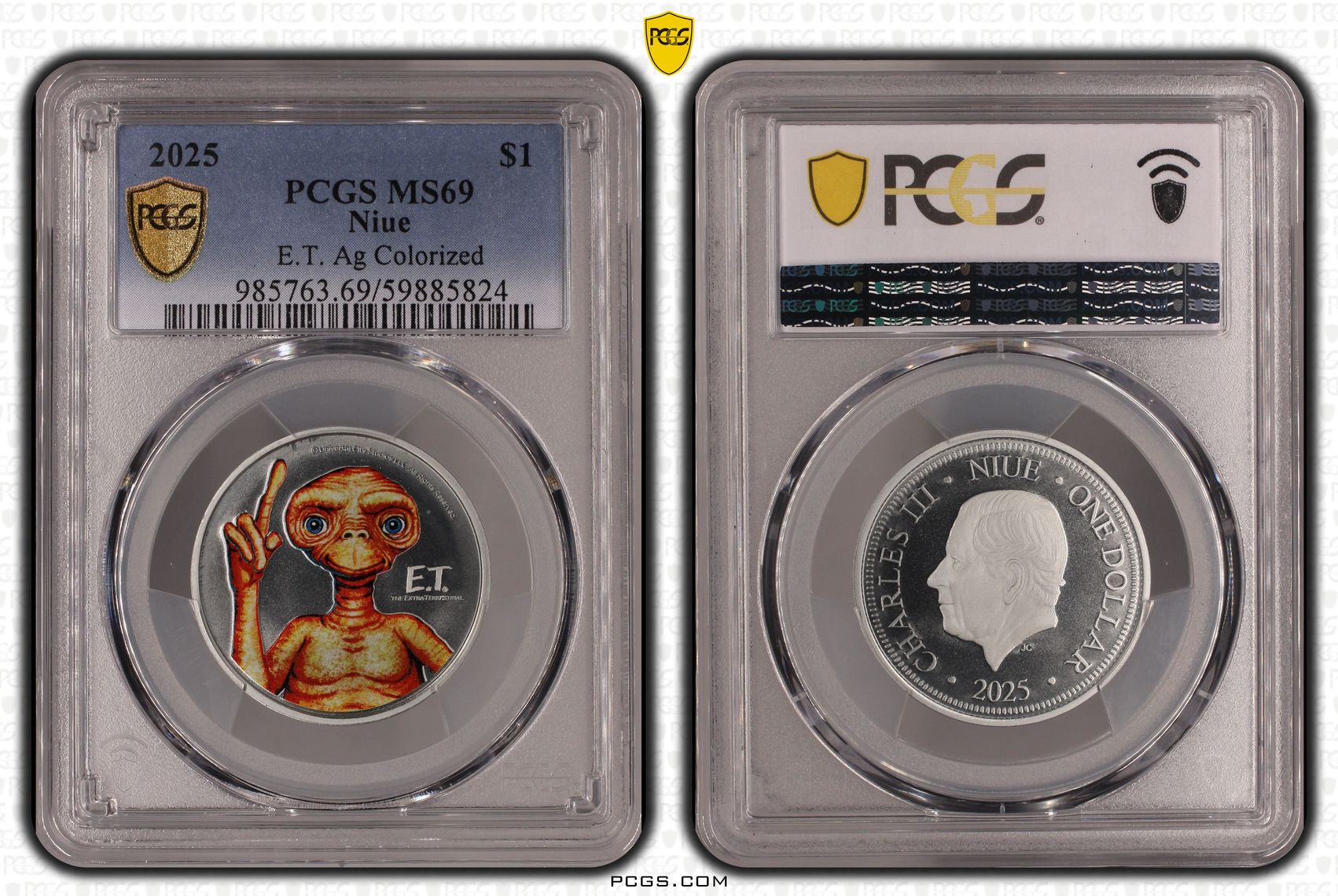 236 · Niue, E.T. Colorized, One Dollar, 2025, PCGS MS69