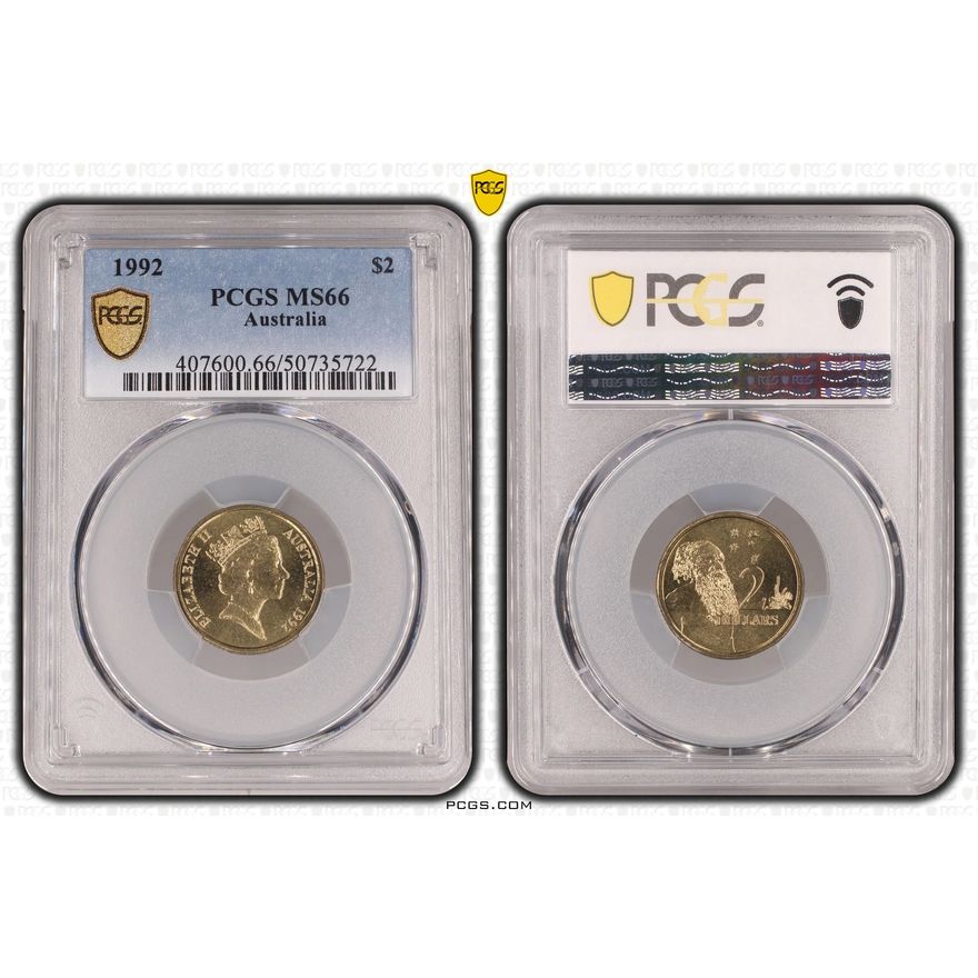 Two Dollar, 1992, PCGS MS66