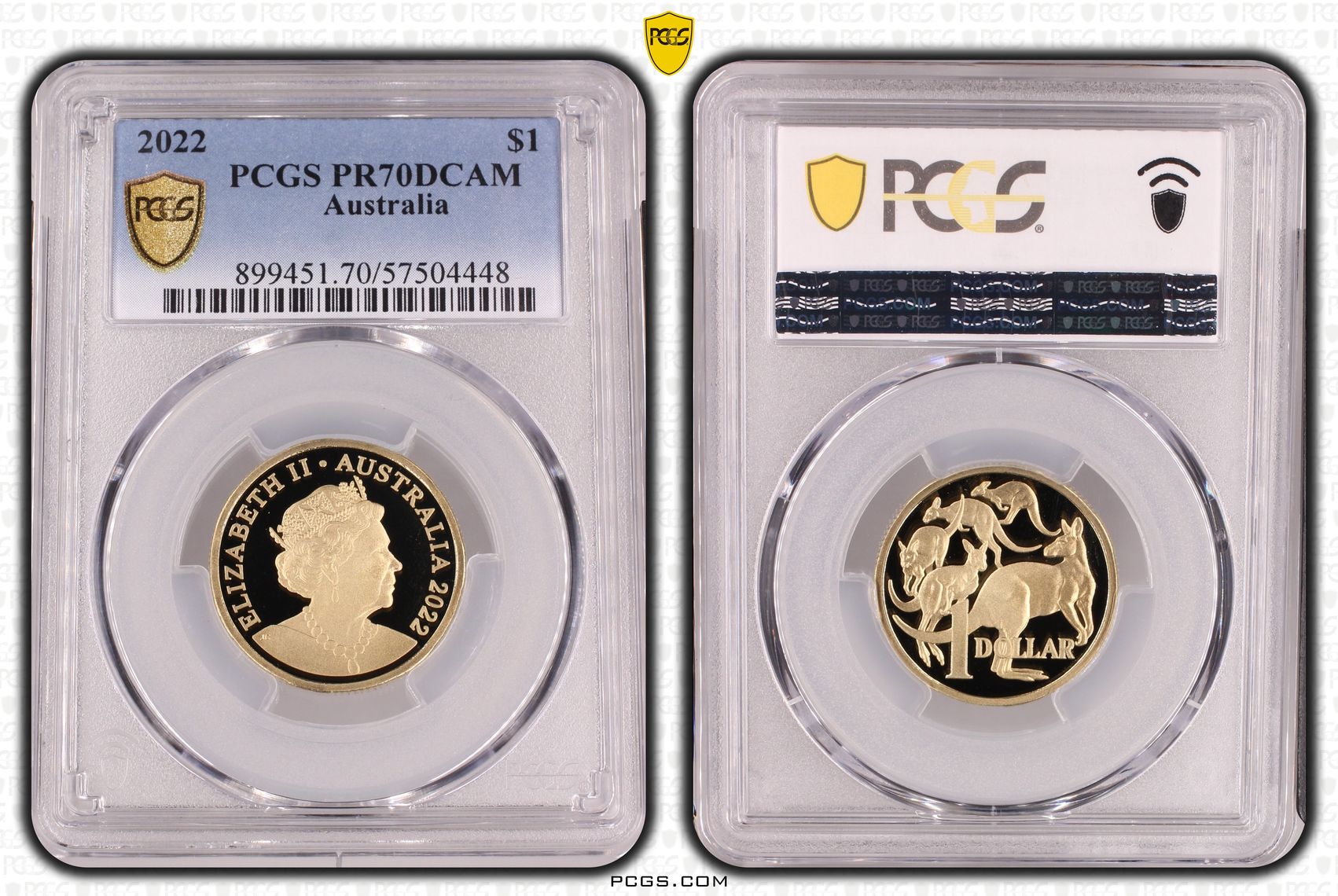 One Dollar, 2022, PR70DCAM