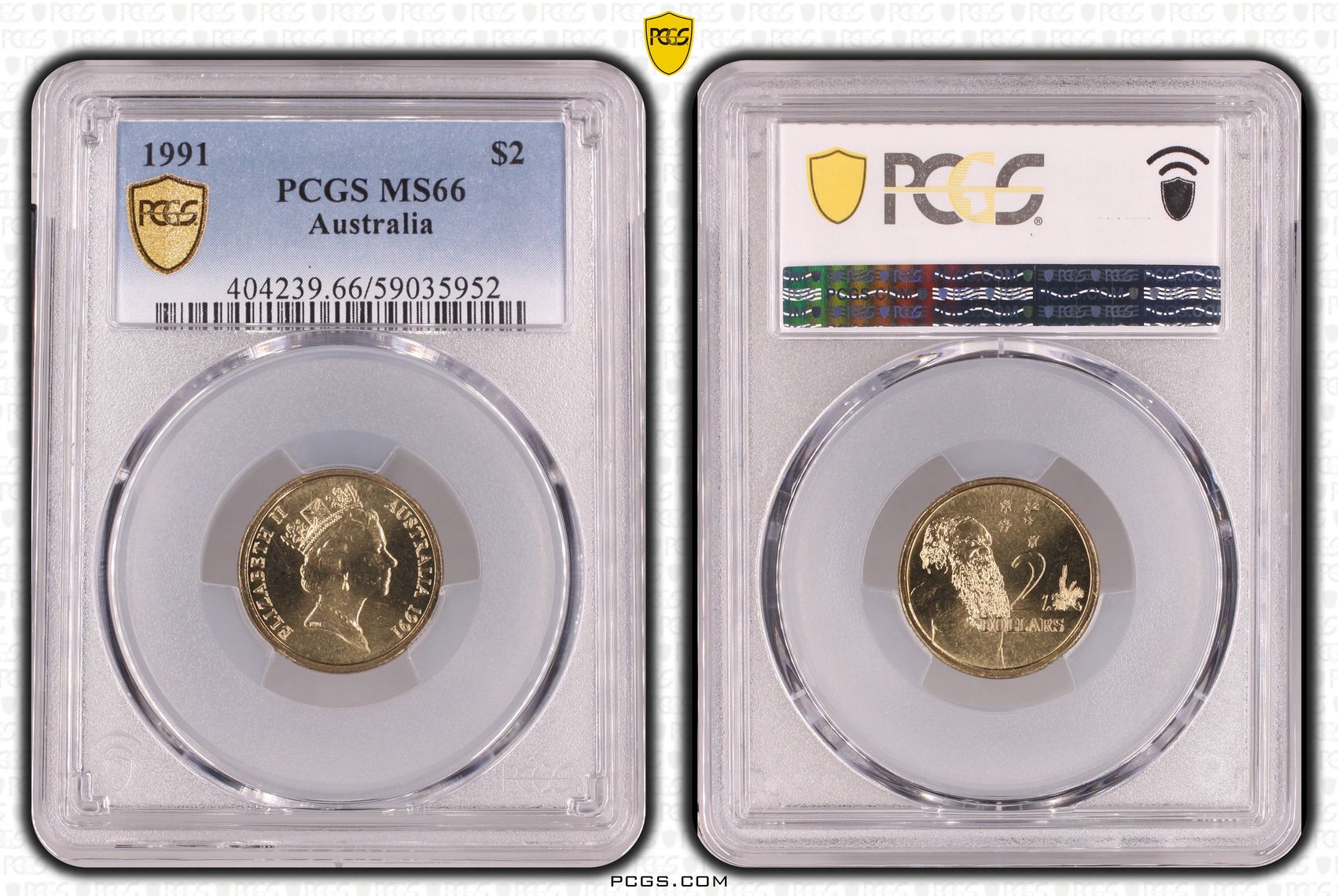 Two Dollar, 1991, PCGS MS66