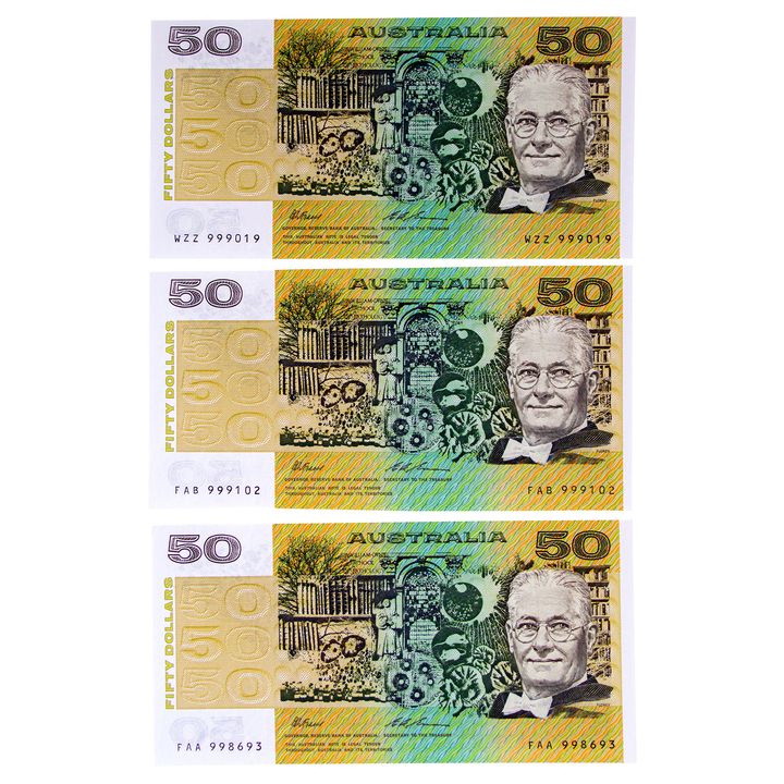 Accumulation, Fifty Dollars, 1993, UNC
