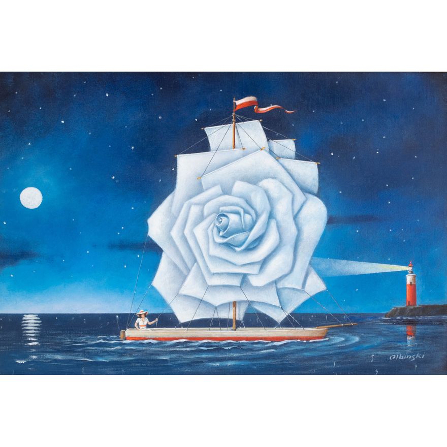 Rafał Olbiński | White Rose