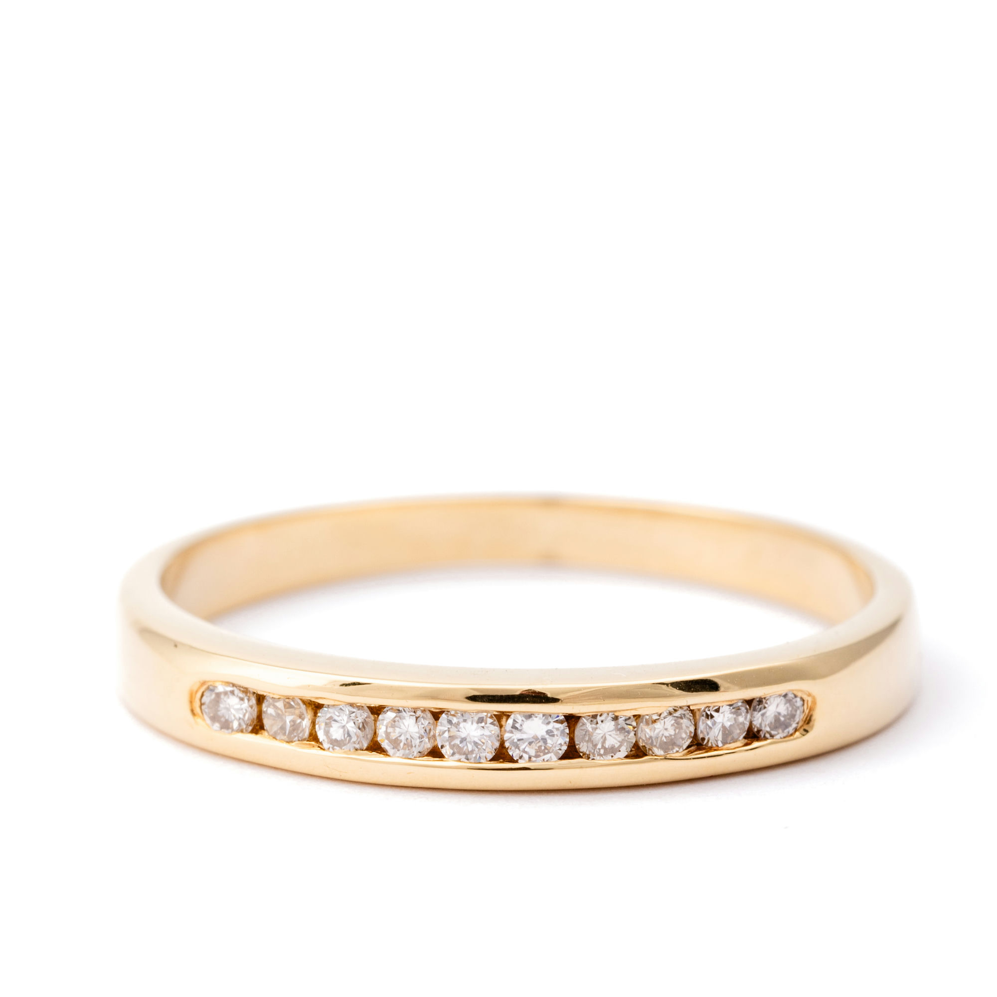 Diamond Band 18ct Gold,