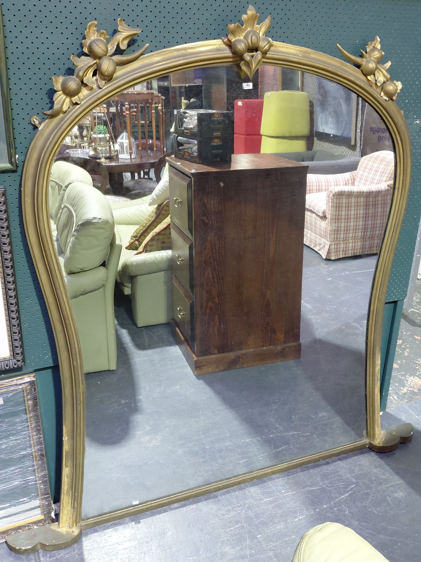 295 · 19TH CENTURY WALL MIRROR