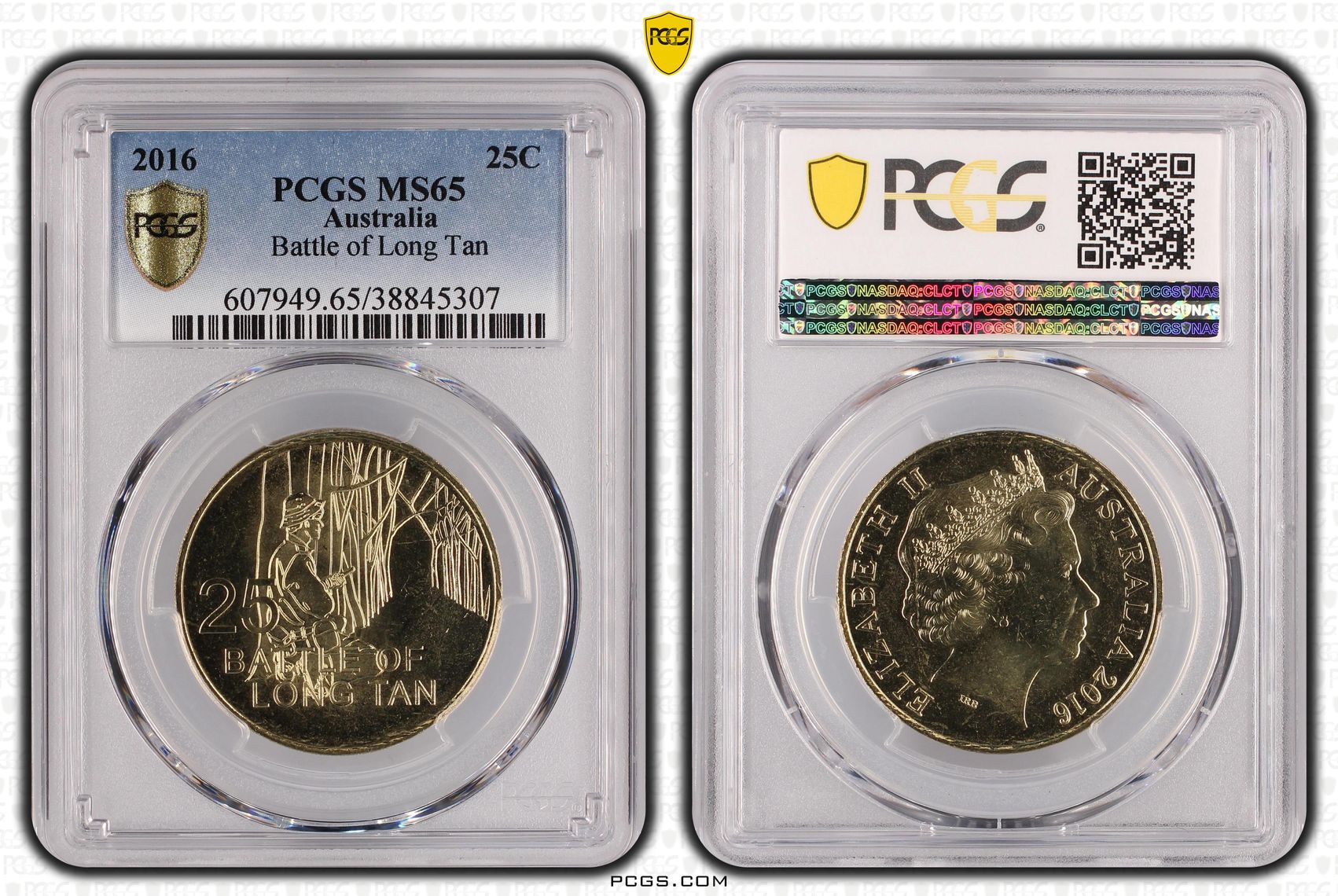 2016 Australia Five Cent, 5c Battle of Long Tan PCGS - MS65 -307