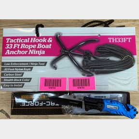 TAC FORCE TACTICAL KNIFE TACTICAL HOOK 33 FT BOAT ANCHOR