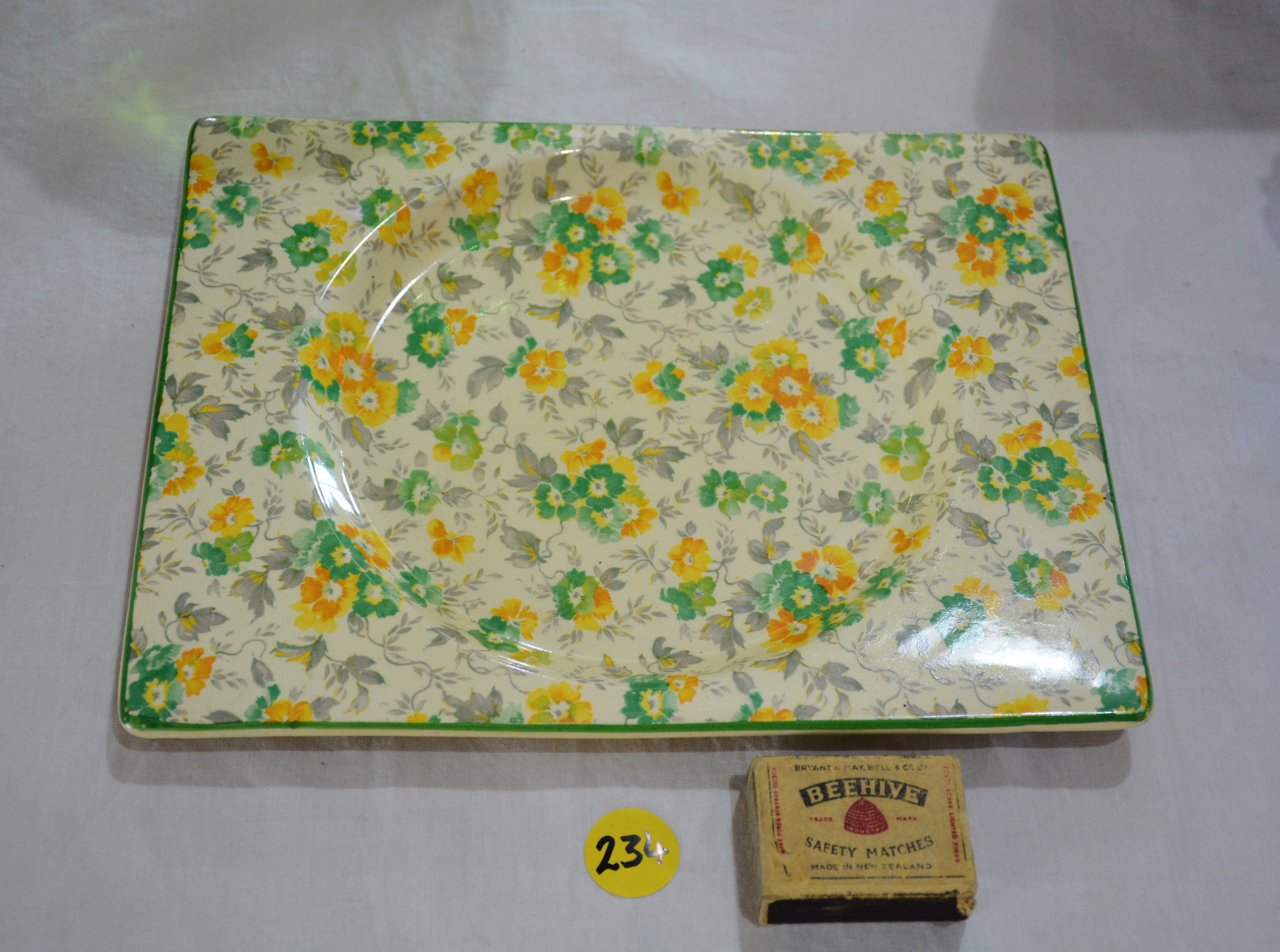 Vintage Rectangular Royal Staffordshire Plate — sold at auction in New Zealand for $15