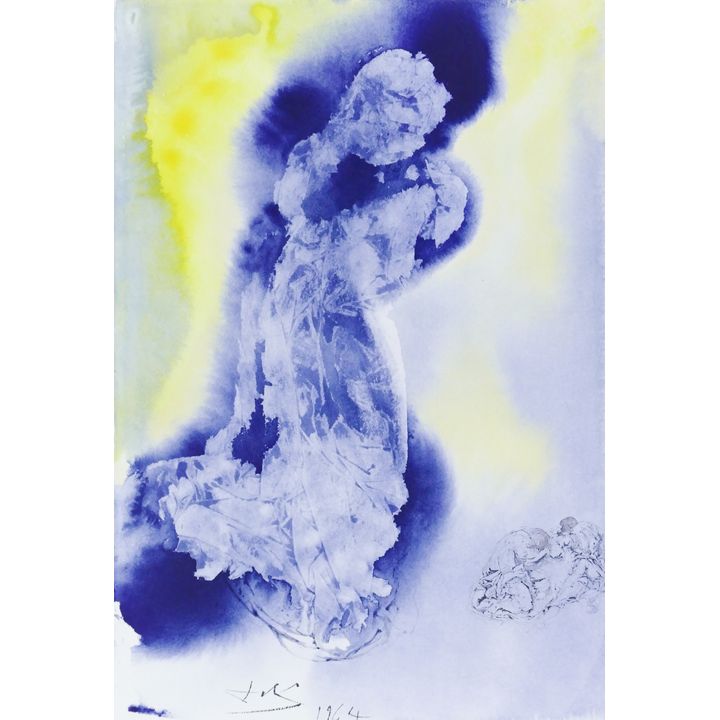 Salvador Dali ''The Spirit is Willing'' (Biblia Sacra) Color Lithograph