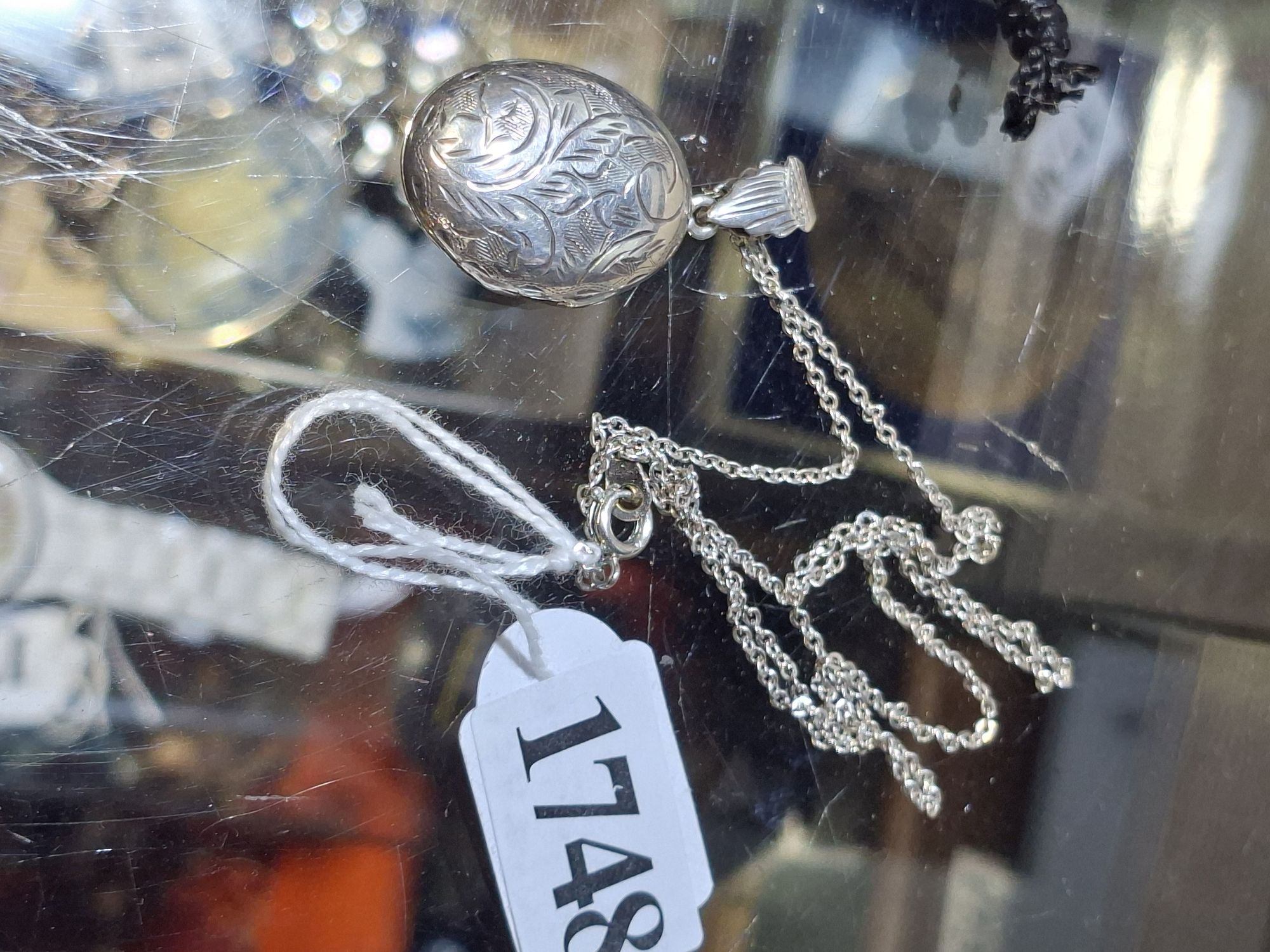 Silver Locket On Chain