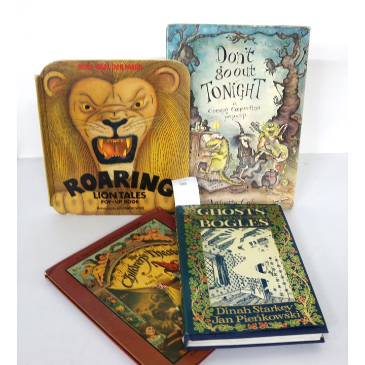 COLE BABETTE [4 x Pop-up Books]  , Don't go out Tonight, a creepy concertina pop-up.