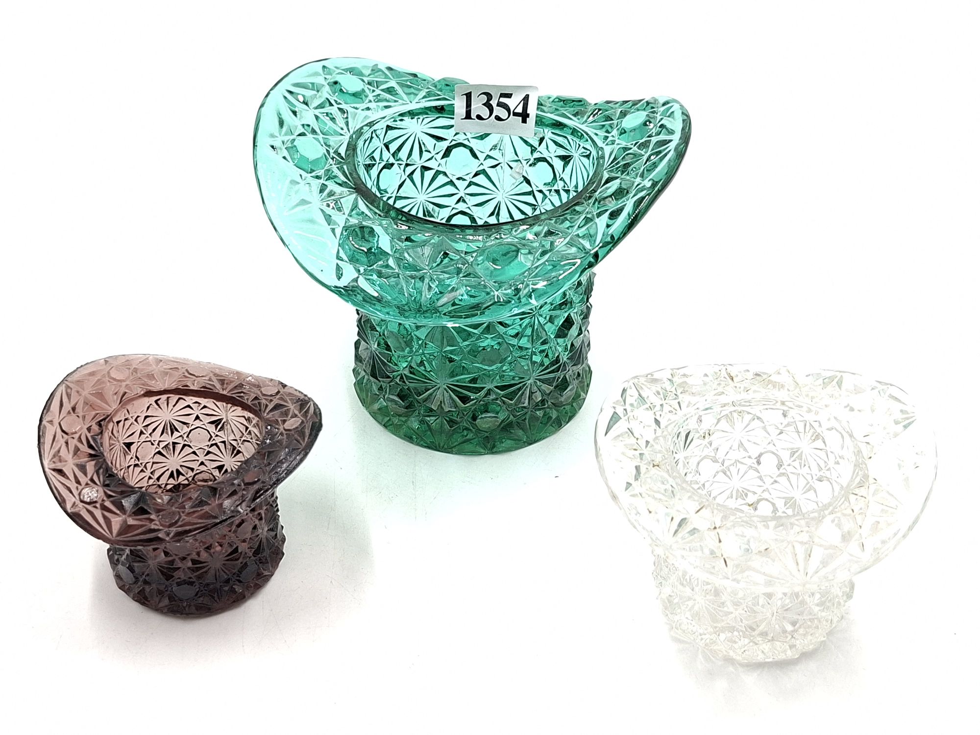 1354 · HOBNAIL PRESS GLASS HATS