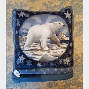 Polar Bear & Other Polar Animals Fold Up Twin Quilt