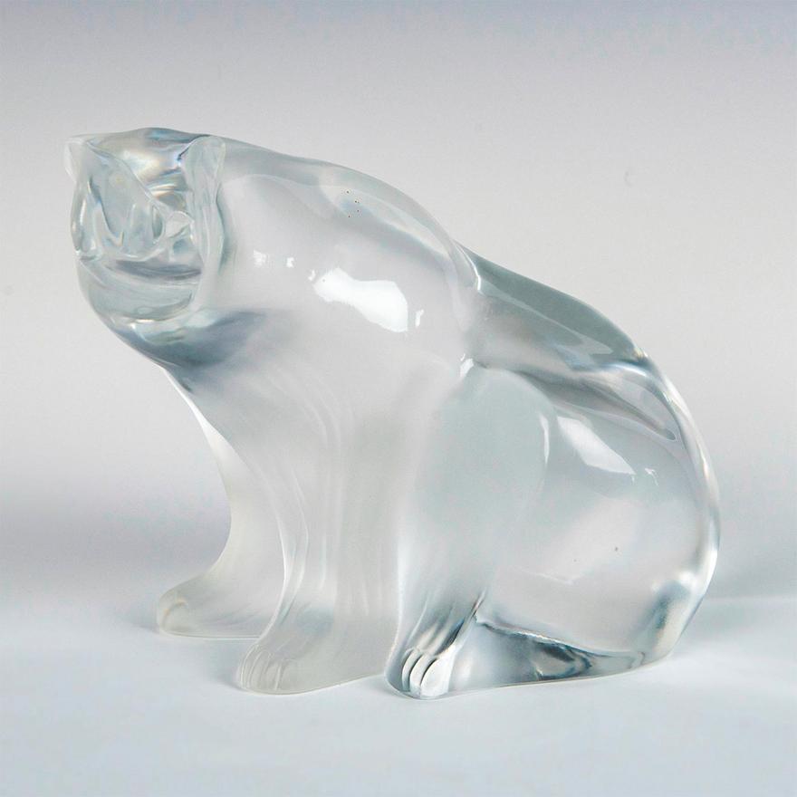 Large Lalique Crystal Figurine, Polar Bear | Lion and Unicorn