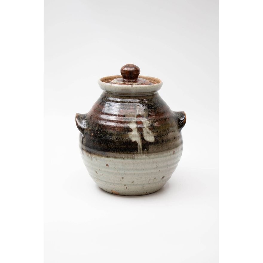 Potter Unknown - Large stoneware lidded jar