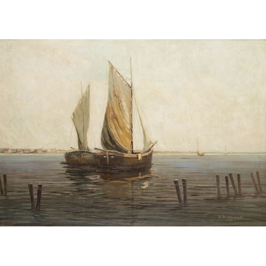 Leopold Wittkowski | Kutry w zatoce, l.30 XX w.
