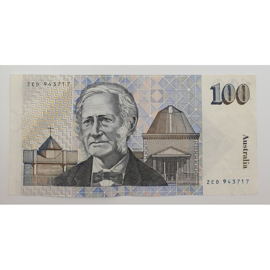 LAST SIGN. PREFIX - Aus. J/S $100 Note