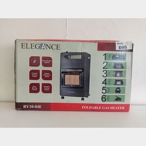 ELEGANCE RY10-04E BLACK FOLDABLE GAS HEATER